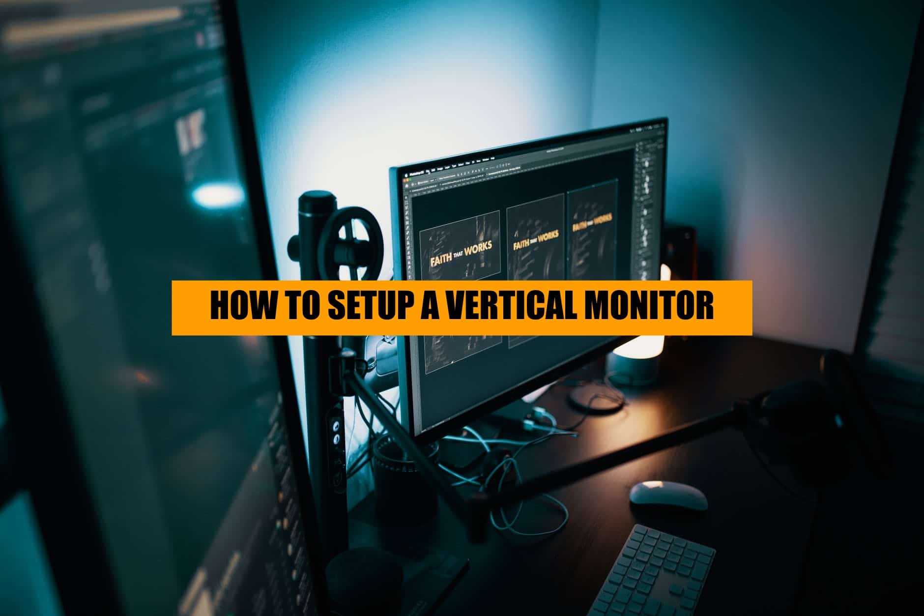 settign up your own vertical monitor