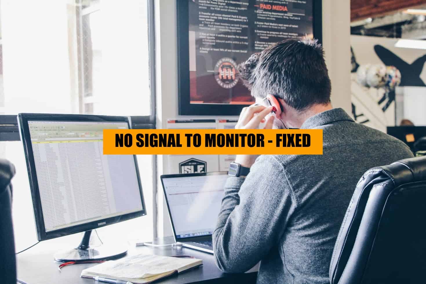here's how to fix step by step monitor that's not receiving a signal even when a computer is turned on