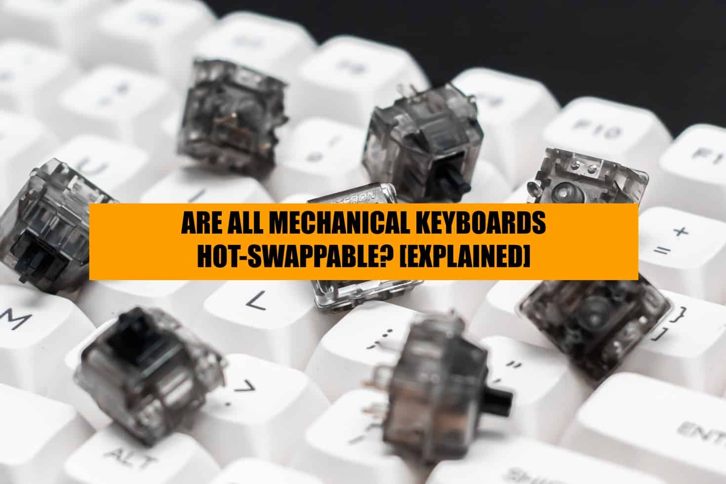 explaining that not all mechanical keyboards are hot-swappable
