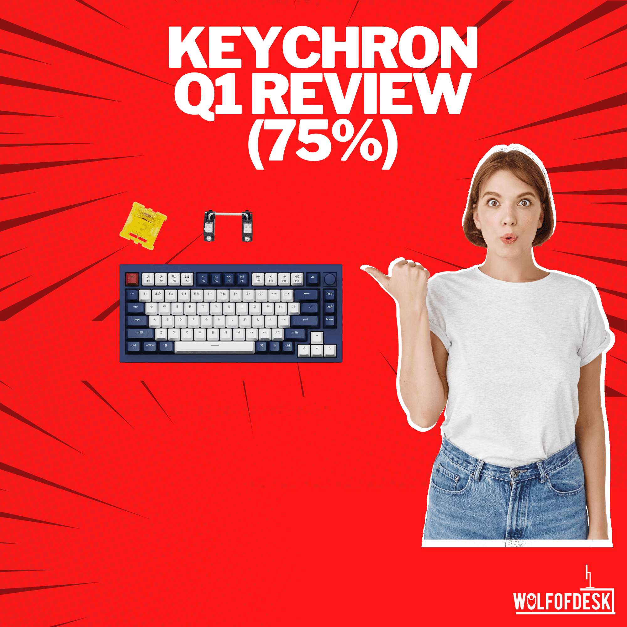 keychron q1 qmk 75% keyboard review