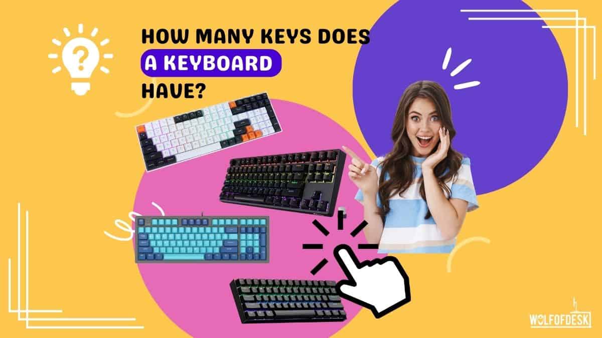how many keys does a keyboard have - answered