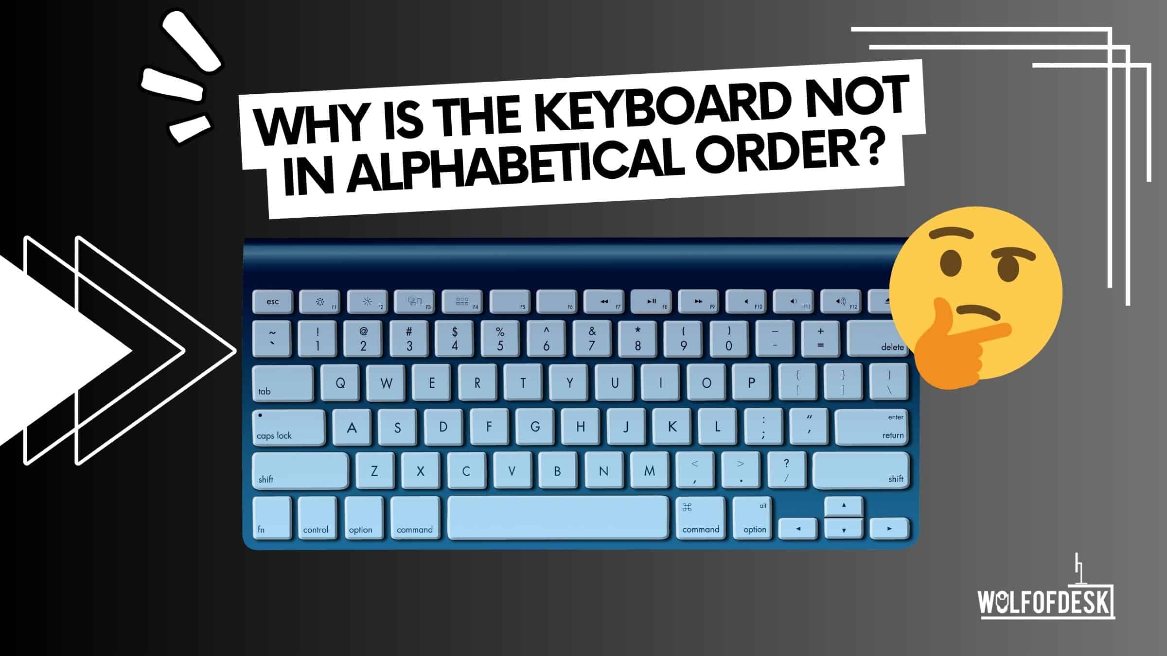 why is the keyboard not in alphabetical order - answered in detail