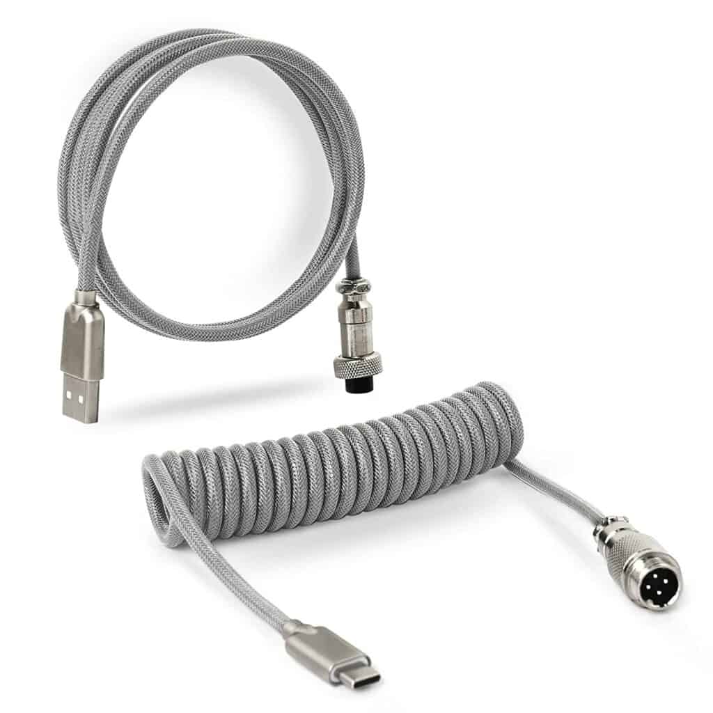 Royal Kludge coiled keyboard cable