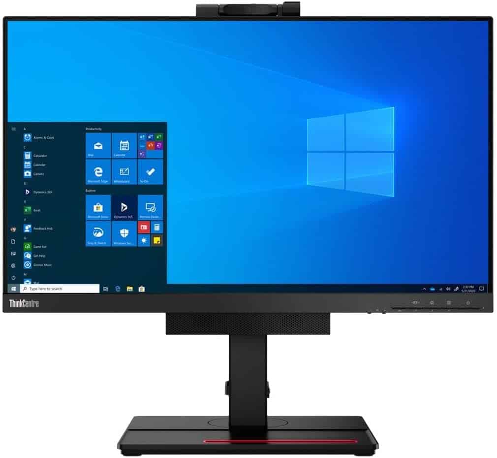 Lenovo ThinkCentre Tiny-in-One 24 Gen 4 23.8" - best lenovo monitor with speakers and camera, also very compact 